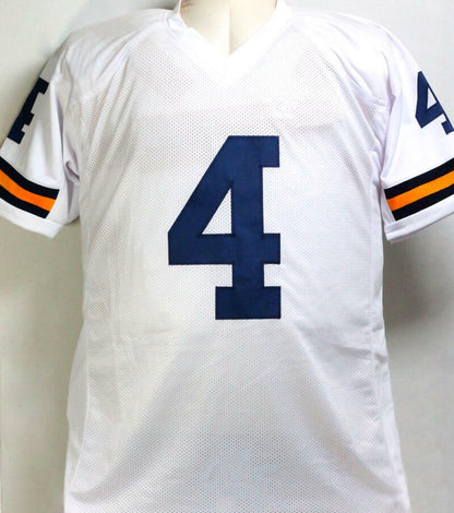 Nico Collins Autographed White Custom Jersey
