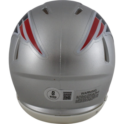 Christian Gonzalez Autographed New England Patriots Speed Mini Helmet