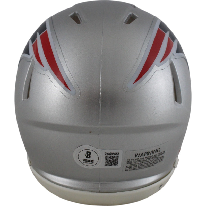 Christian Gonzalez Autographed New England Patriots Speed Mini Helmet