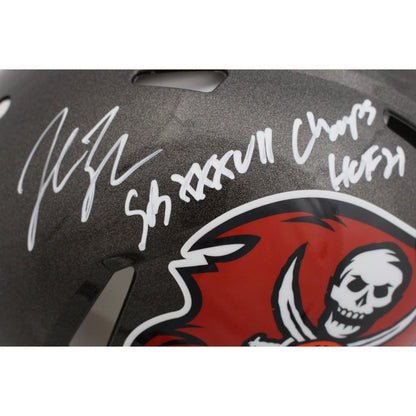 John Lynch Tampa Bay Buccaneers Signed Full Size Authentic Throwback Helmet