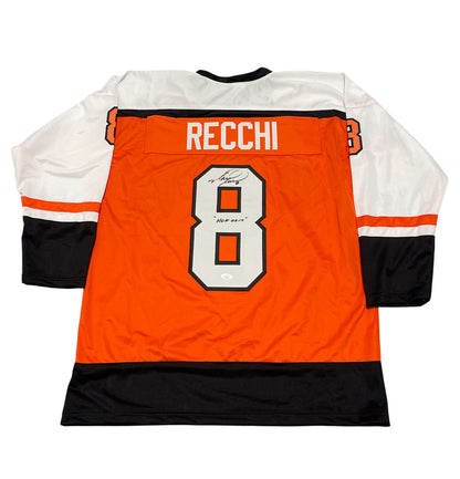 Mark Recchi Signed Philadelphia Flyers Custom Jersey HOF 2017 (JSA)