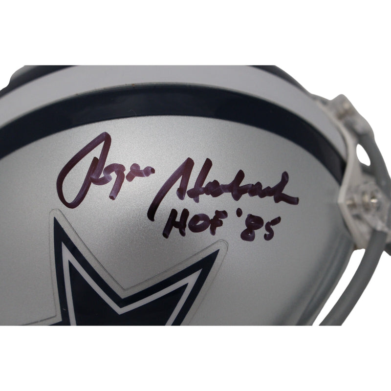 Roger Staubach Signed Dallas Cowboys VSR4 Mini Helmet (HOF)