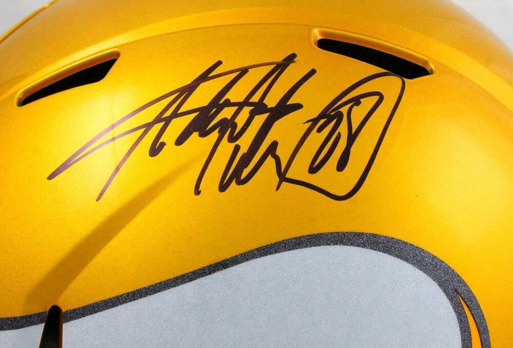 Adrian Peterson Signed Minnesota Vikings Flash Full Size Helmet