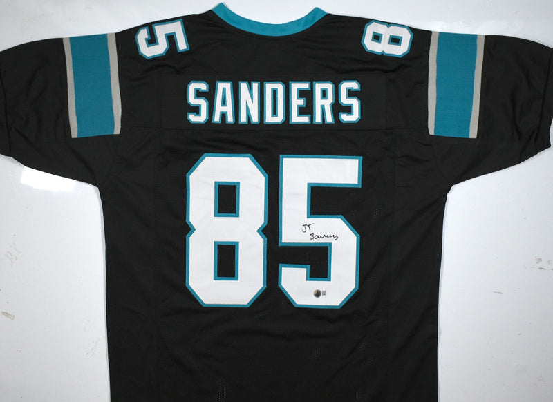 Ja'Tavion Sanders Autographed Black Custom Jersey