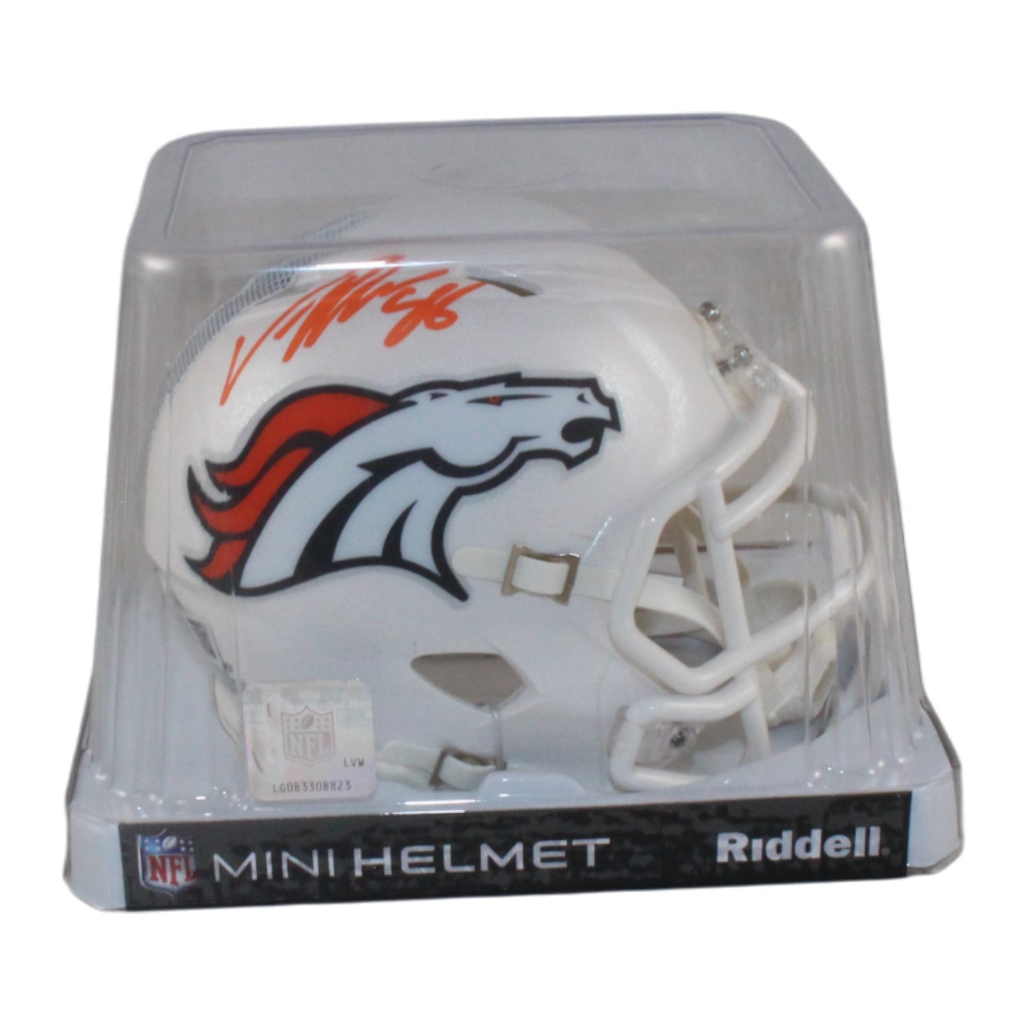 Von Miller Autographed Denver Broncos 2024 Alternate Mini Helmet (BAS)