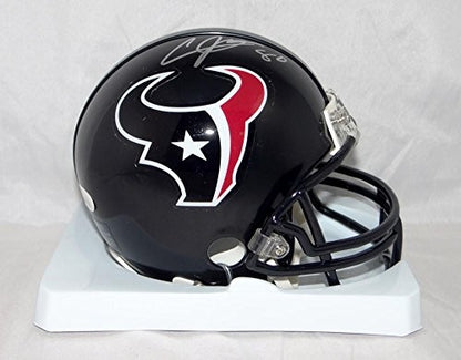 Andre Johnson Autographed Houston Texans Silver Mini Helmet