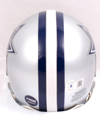 Emmitt Smith Signed Dallas Cowboys Blue Mini Helmet