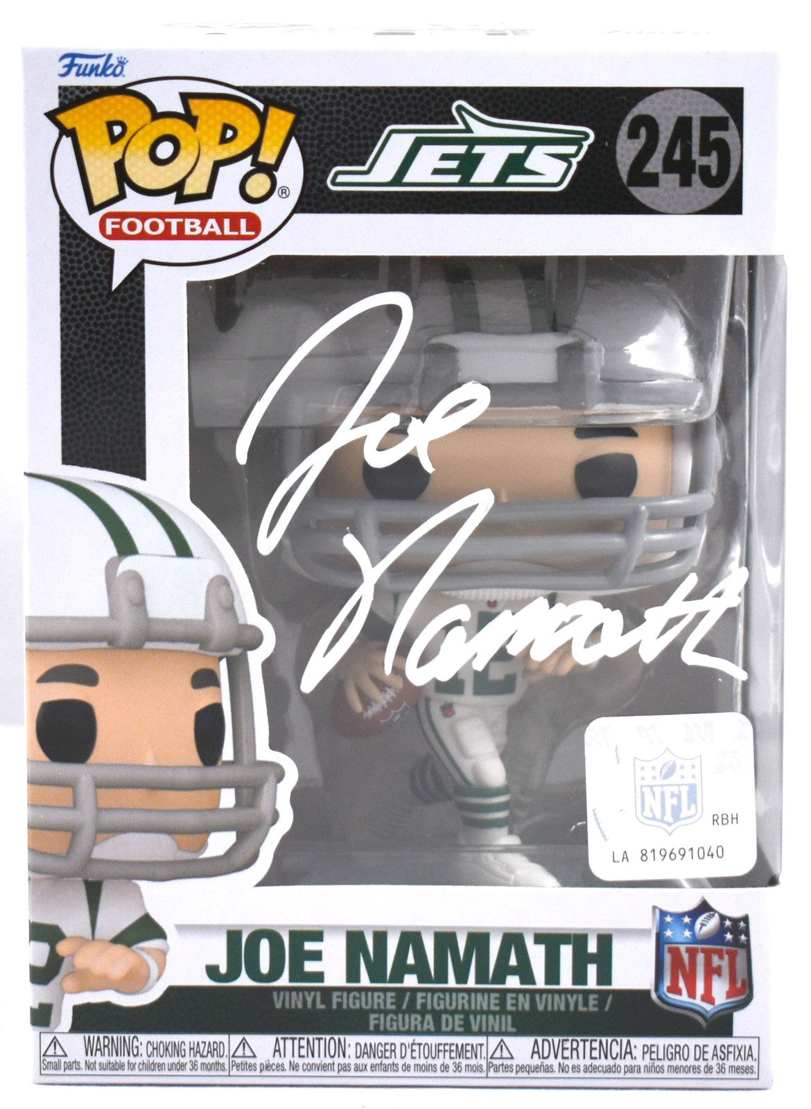 Joe Namath Signed New York Jets Funko Pop #245