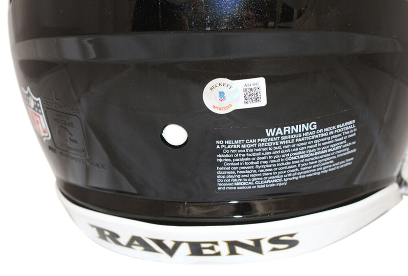 Justin Tucker Signed Baltimore Ravens Full Size Authentic Speed Helmet