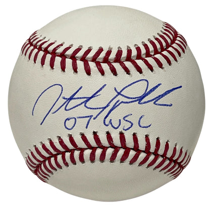 Jonathan Papelbon Signed Rawlings Official Major League Baseball w/ 07 WSC Insc