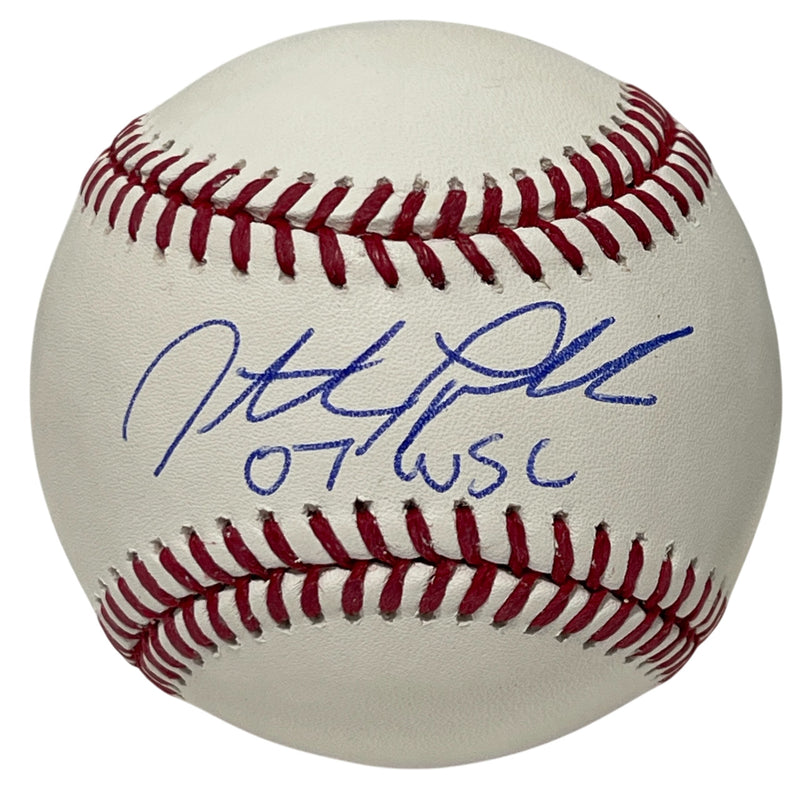 Jonathan Papelbon Signed Rawlings Official Major League Baseball w/ 07 WSC Insc