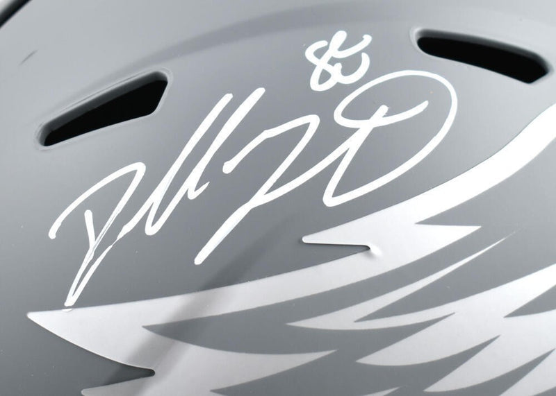 Dallas Goedert Signed Philadelphia Eagles Slate Full Size Helmet