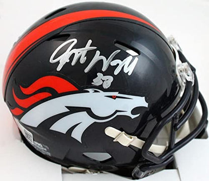 Javonte Williams Signed Denver Broncos Speed Mini Helmet
