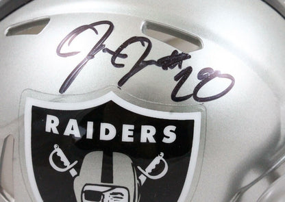 Josh Jacobs Autographed Las Vegas Raiders Flash Speed Mini Helmet
