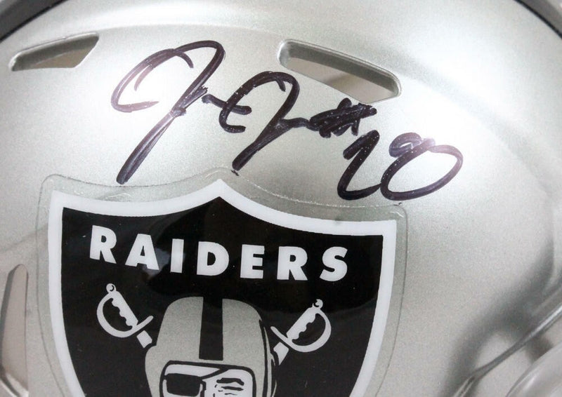 Josh Jacobs Autographed Las Vegas Raiders Flash Speed Mini Helmet