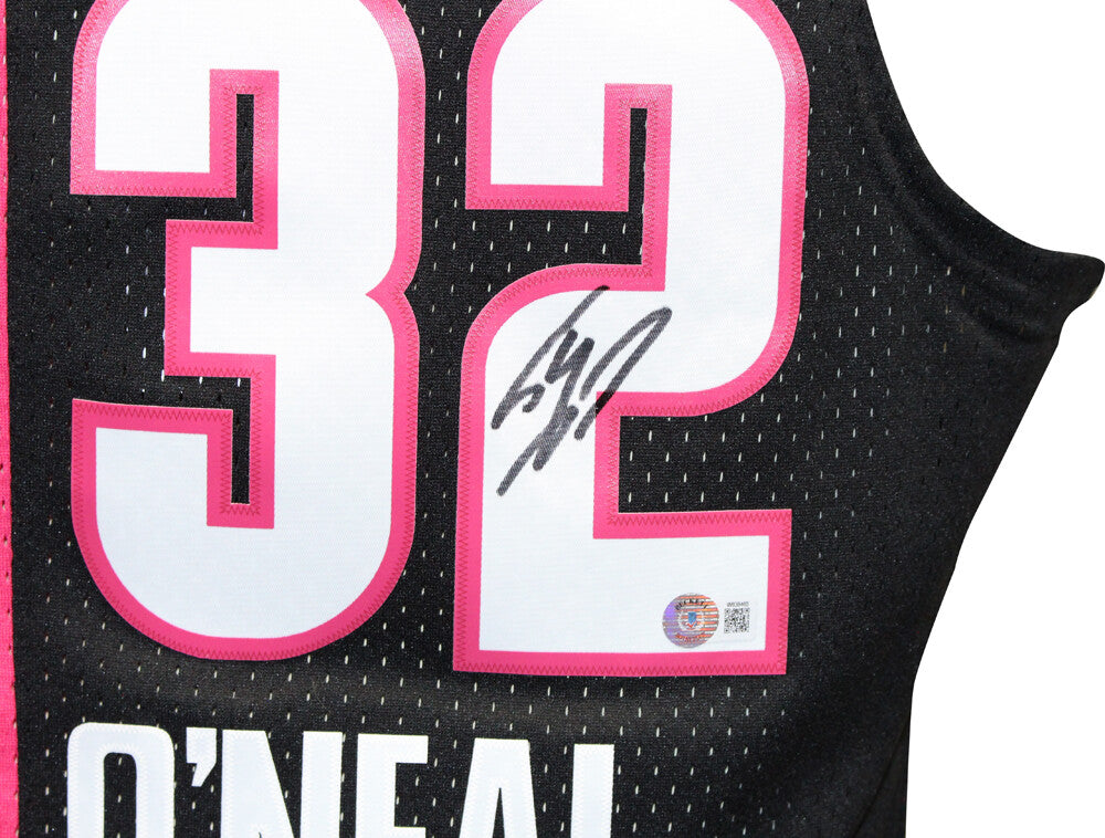 Shaquille O'Neal Signed Miami Heat Mitchell & Ness Swingman Jersey