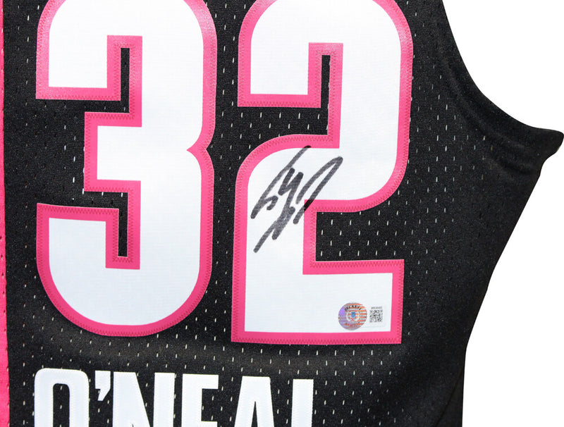 Shaquille O'Neal Signed Miami Heat Mitchell & Ness Swingman Jersey