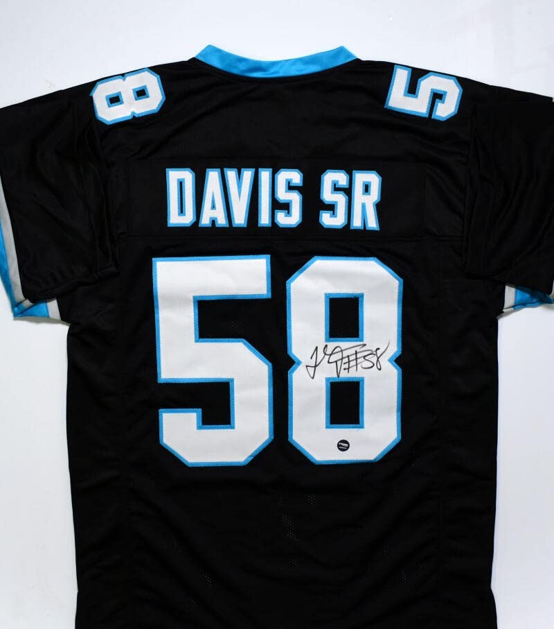 Thomas Davis Signed Black Custom Football Jersey