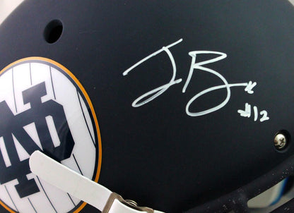 Ian Book Autographed Notre Dame Navy Full Size Authentic Helmet
