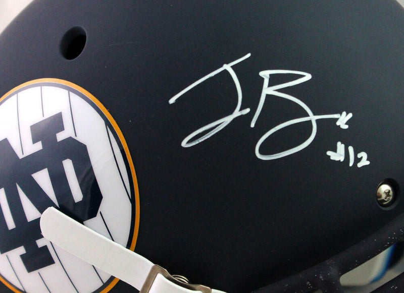 Ian Book Autographed Notre Dame Navy Full Size Authentic Helmet
