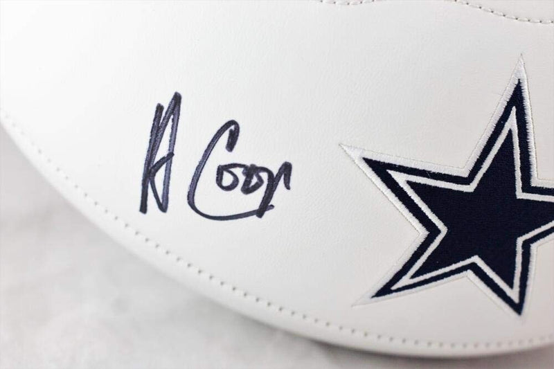 Amari Cooper Autographed Dallas Cowboys Black Logo Football