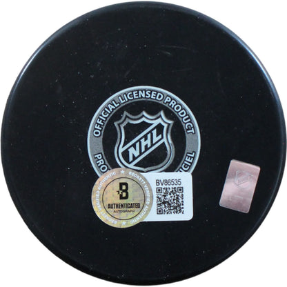 Joe Sakic Signed Colorado Avalanche Logo Puck (Beckett)