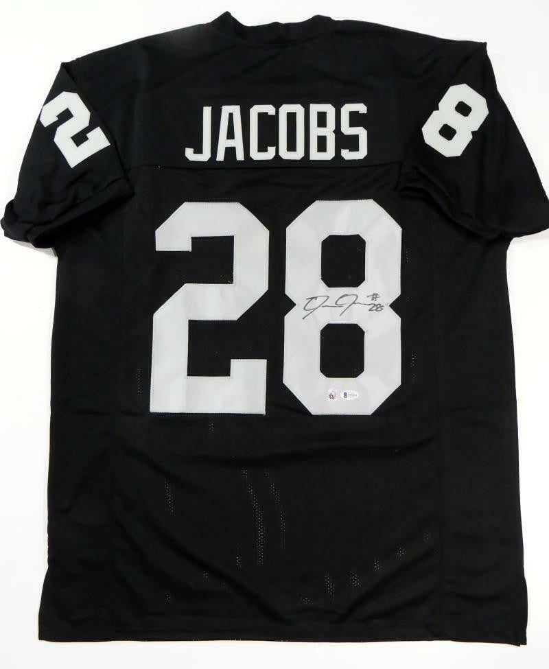 Josh Jacobs Autographed Black Custom Football Jersey