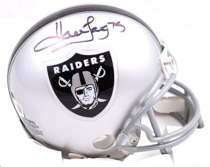 Howie Long Autographed Las Vegas Raiders Black Mini Helmet