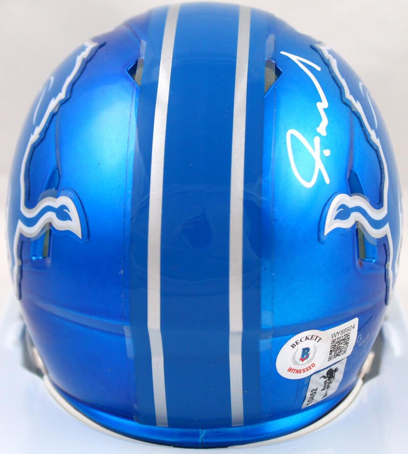 Jameson Williams Signed Detroit Lions Flash Speed Mini Helmet