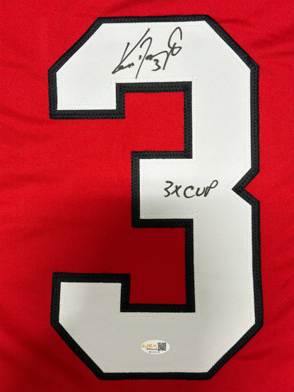 Ken Daneyko Autographed New Jersey Devils Custom Jersey - 3x Cup Inscribed