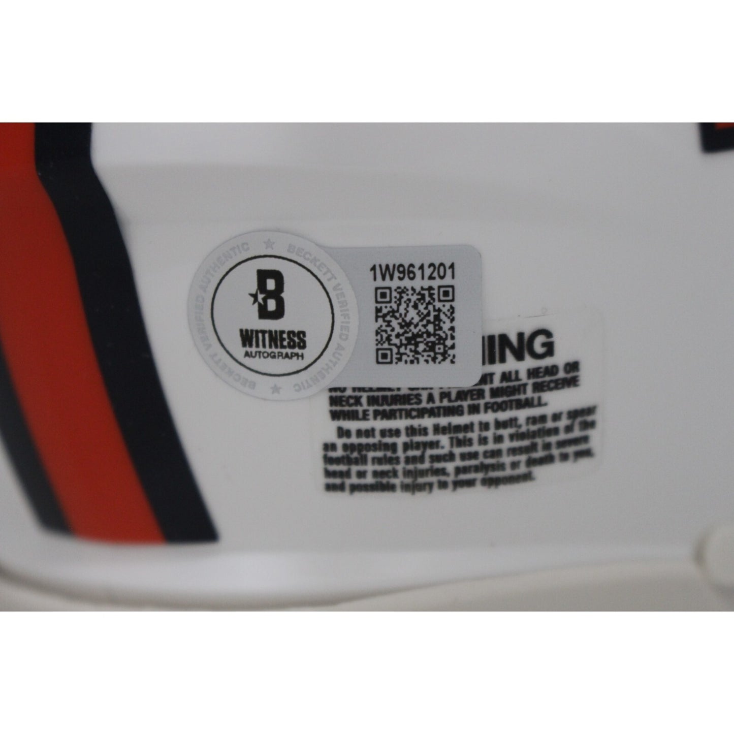 Troy Franklin Denver Broncos Autographed Snowcap Mini Helmet