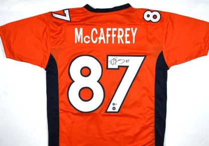Ed McCaffrey Signed Denver Broncos Orange Custom Jersey