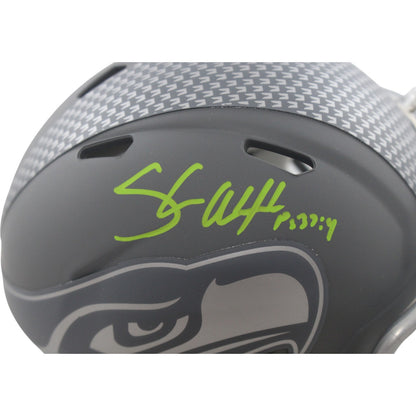 Shaun Alexander Seattle Seahawks Slate Mini Helmet Autographed Beckett