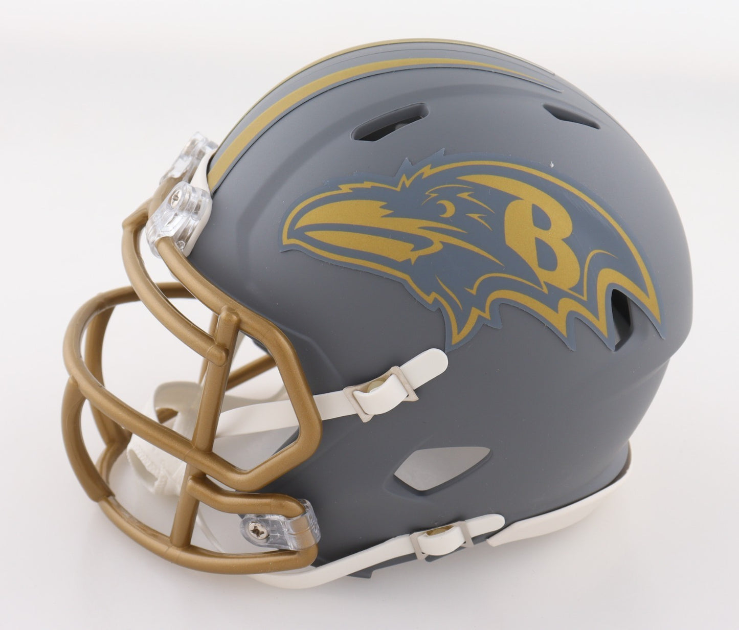 Jamal Lewis Baltimore Ravens Signed Slate Speed Mini Helmet