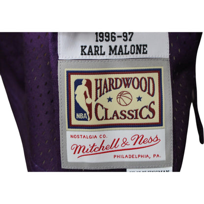 Karl Malone Autographed Utah Jazz Mitchell & Ness Purple Swingman Jersey