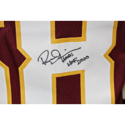 Russ Grimm Autographed Red Pro Style Jersey (HOF Inscription)