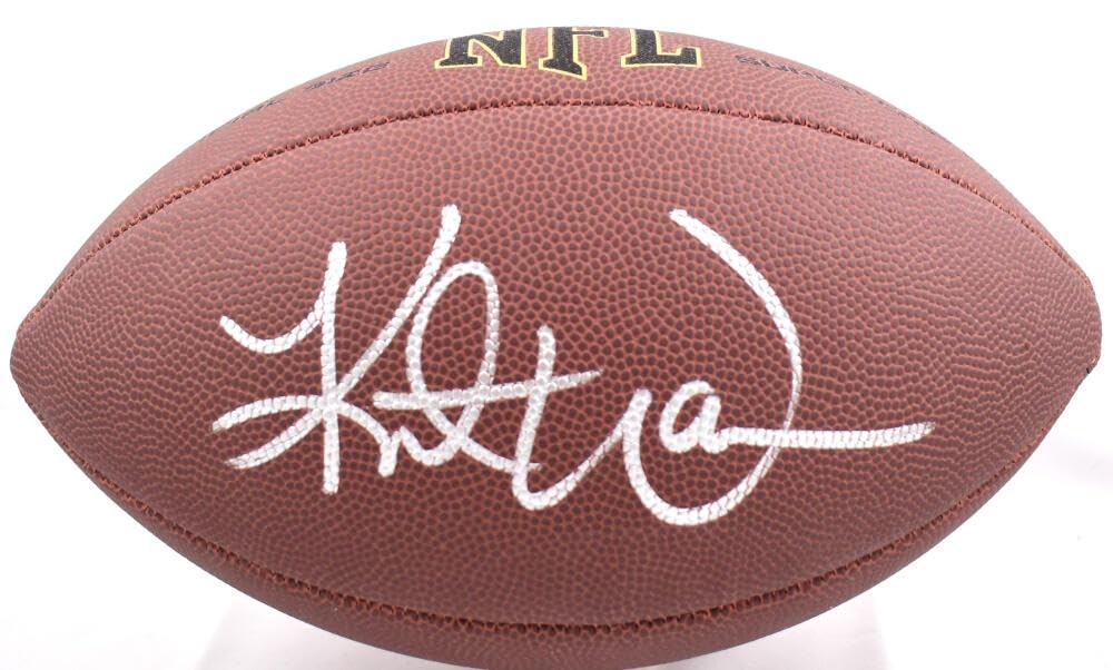 Kurt Warner Signed Wilson Super Grip Football - Silver Ink