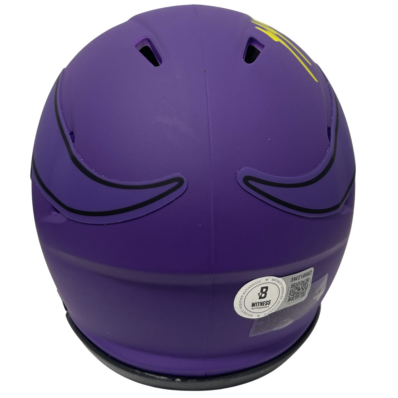 J.J. McCarthy Minnesota Vikings Signed Rave Mini Helmet (BAS)