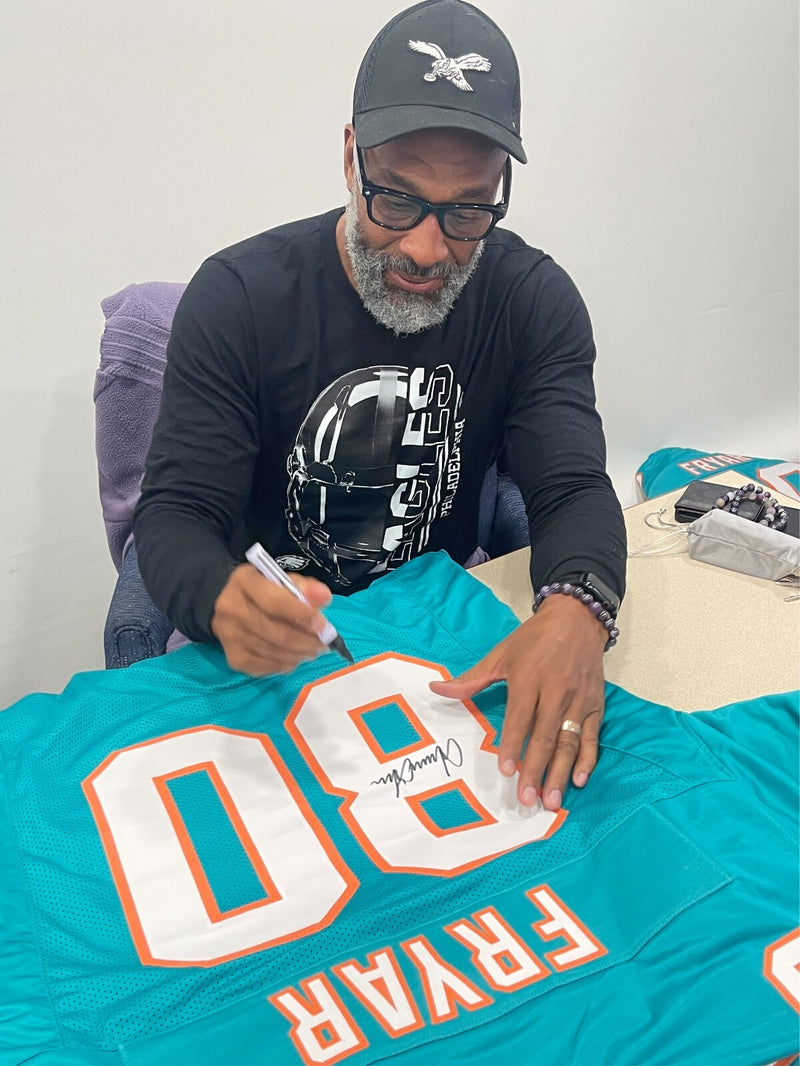 Irving Fryar Signed Miami Dolphins Custom Jersey (BAS COA)