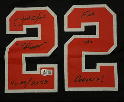 Jack Clark Signed San Francisco Giants Custom Jersey - 4 Inscriptions