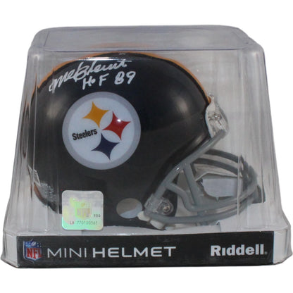 Mel Blount Signed Pittsburgh Steelers Throwback VSR4 Mini Helmet (HOF)