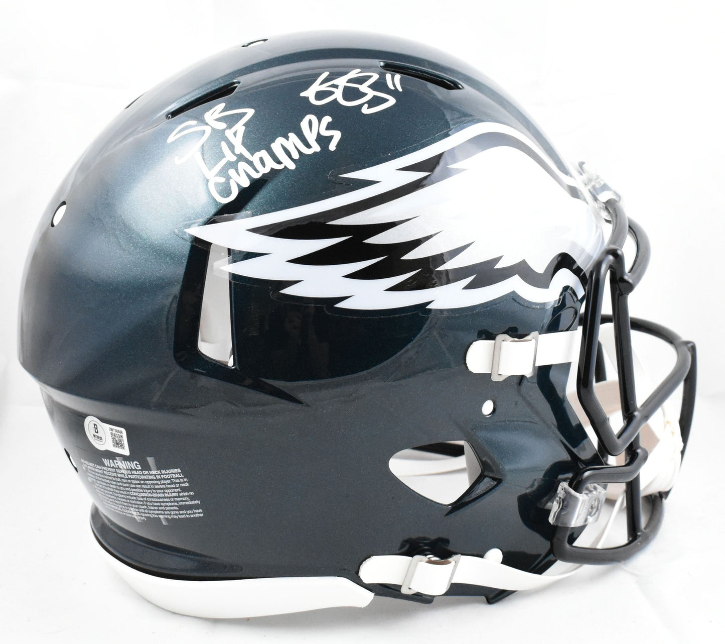 A.J. Brown Signed Philadelphia Eagles Speed Authentic Helmet SB Champs