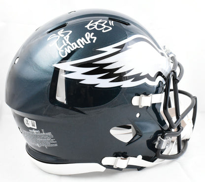 A.J. Brown Signed Philadelphia Eagles Speed Authentic Helmet SB Champs