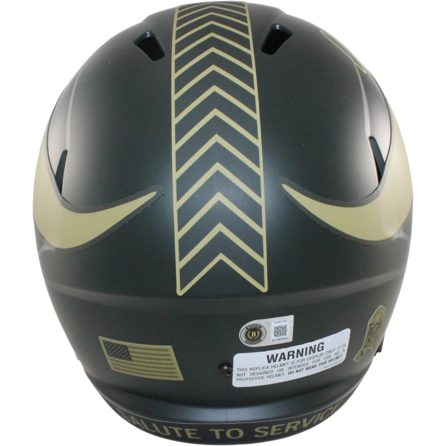 Justin Jefferson Full Size Helmet - Minnesota Vikings 2025 Salute to Service