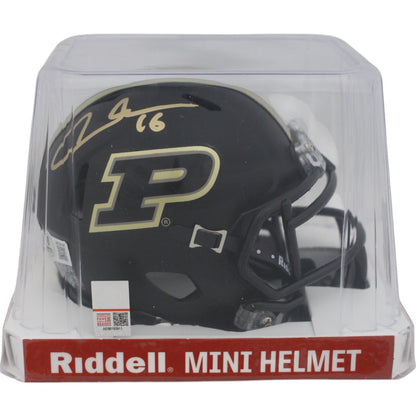 Aidan O'Connell Purdue Boilermakers Autographed Black Mini Helmet