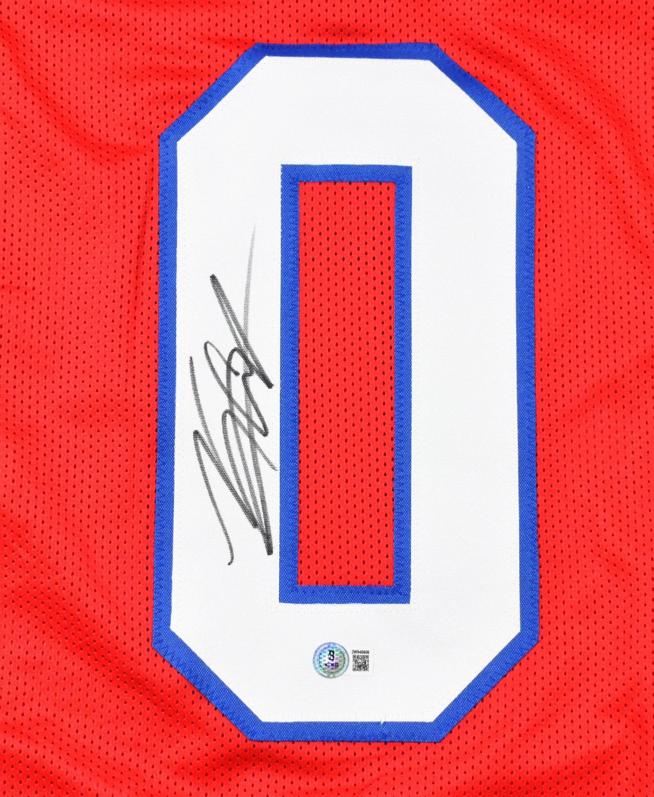 Keon Coleman Autographed Buffalo Bills Red Custom Jersey