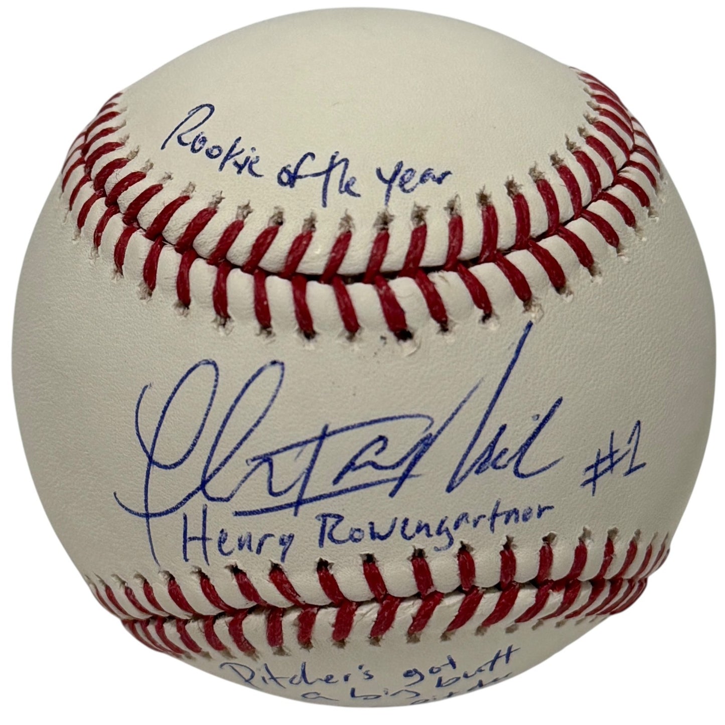 Thomas Ian Nicholas Signed ROMLB Baseball (Rookie of the Year Quote) BAS