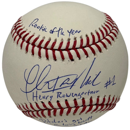 Thomas Ian Nicholas Signed ROMLB Baseball (Rookie of the Year Quote) BAS