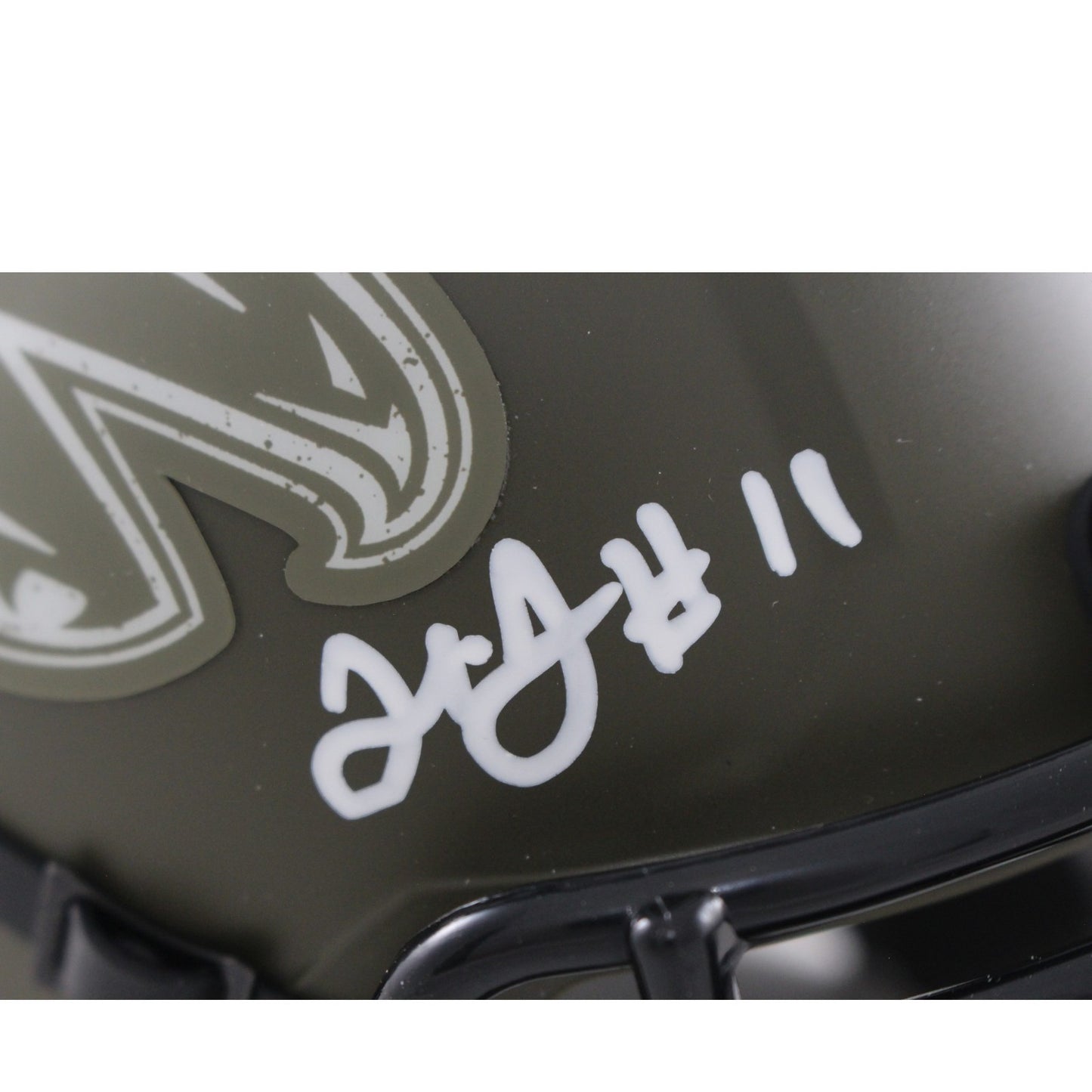 Julio Jones Signed Atlanta Falcons 2022 Salute to Service Mini Helmet