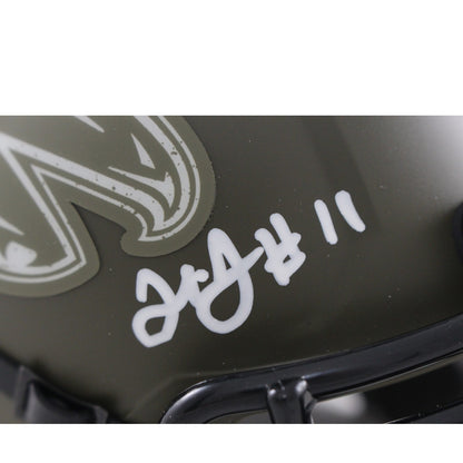 Julio Jones Signed Atlanta Falcons 2022 Salute to Service Mini Helmet